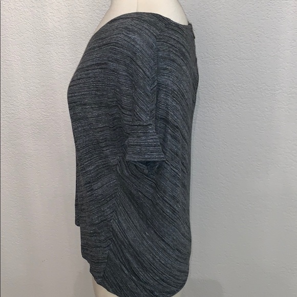 Zara heather grey distressed shirt sleeve shirt S - Picture 4 of 7